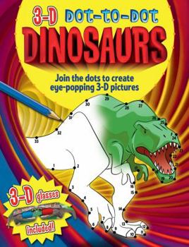 Paperback 3D Dot-To-Dot Dinosaurs Book