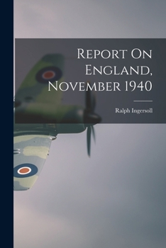 Paperback Report On England, November 1940 Book
