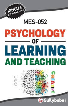 Paperback MES-052 Psychology of Learning and Teaching Book