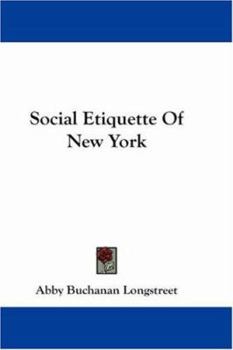 Paperback Social Etiquette Of New York Book