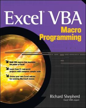 Paperback Excel VBA Macro Programming Book