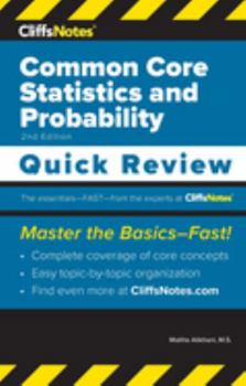 Paperback CliffsNotes Common Core Statistics and Probability: Quick Review Book