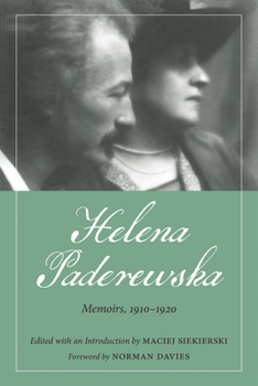 Paperback Helena Paderewska: Memoirs, 1910-1920 Book