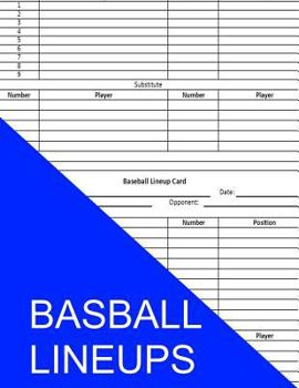 Paperback Baseball Lineups Book