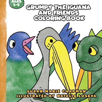 Paperback Grumpy the Iguana and Friends Coloring Book