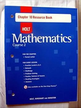 Paperback Chap Res Bk 10 W/ANS Holt Math CS 2 2007 Book