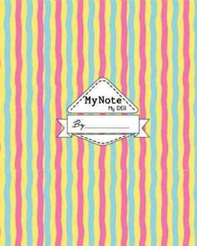 Paperback Notebook: My Note My Idea,8 x 10, 110 pages: Rainbow Book