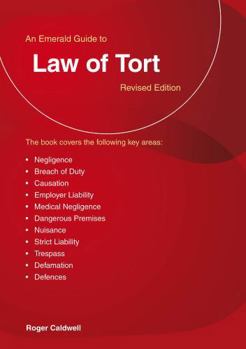 Paperback An Emerald Guide to The Law of Tort Book