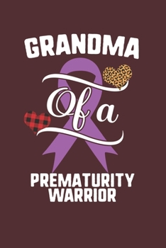 Grandma Of A Prematurity Warrior: Prematurity Awareness Leopard Buffalo Plaid Family Gift