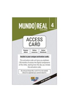 Mundo Real 2nd Edition Lv4 Student 1 year Digital access code (Std. Ebook + ELEteca + OW): Licence activation code (Spanish Edition)