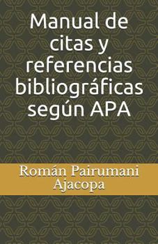 Paperback Manual de citas y referencias bibliográficas según APA [Spanish] Book