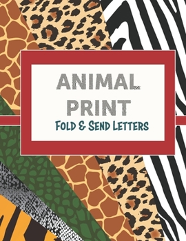 Paperback Animal Print: Fold and Send Letters Book