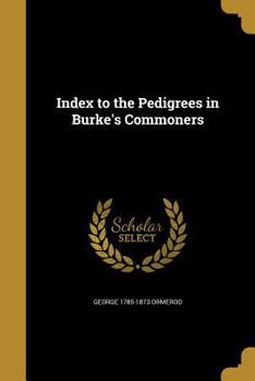 Paperback Index to the Pedigrees in Burke's Commoners Book