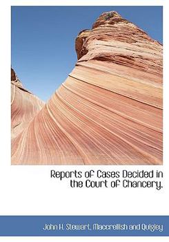 Hardcover Reports of Cases Decided in the Court of Chancery, Book