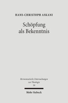 Hardcover Schopfung ALS Bekenntnis [German] Book