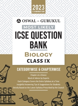 Paperback Oswal - Gurukul Biology Most Likely Question Bank: ICSE Class 9 For 2023 Exam Book
