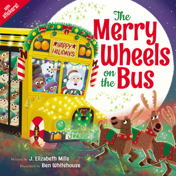 Paperback The Merry Wheels on the Bus (a Holiday Wheels on the Bus Book) Book