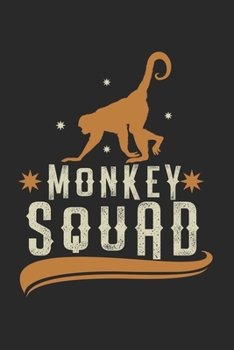 Paperback Monkey Squad Group Monkeys: Calendar, weekly planner, diary, notebook, book 105 pages in softcover. One week on one double page. For all appointme Book