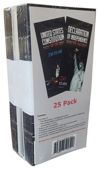 Hardcover Pocket Declaration & Constitution - 250th Anniversary Edition (25-Pack) Book