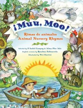 Hardcover Muu, Moo! Rimas de Animales/Animal Nursery Rhymes: Bilingual English-Spanish Book