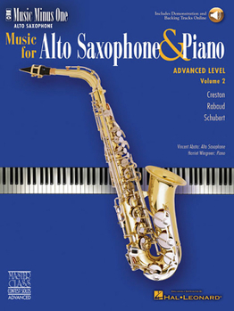 Paperback Advanced Alto Sax Solos - Volume 2: Music Minus One Alto Saxophone Book