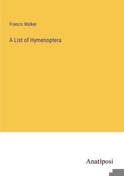 Paperback A List of Hymenoptera Book