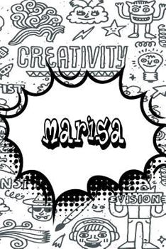 Paperback Marisa: Personalized Doodle Isometric Dot Paper Notebook Featuring 120 Pages 6x9 Book