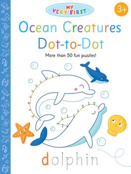 Paperback Ocean Creatures Dot-To-Dot Book