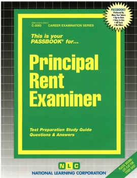 Spiral-bound Principal Rent Examiner: Passbooks Study Guide Book