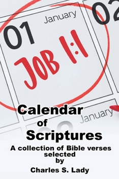 Paperback Calendar of Scriptures: A Collection of Bible Verses Book