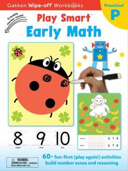 Paperback Play Smart Early Math Ages 2-4, Volume 21: At-Home Wipe-Off Workbook with Erasable Marker Book