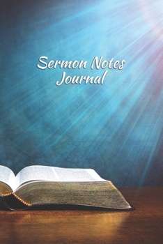 Paperback Sermon Notes Journal: Record and Reflect on a Year's Worth of Sermons Book