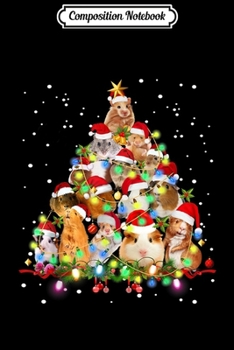 Paperback Composition Notebook: Funny Guinea Pig Christmas Tree Ornament Decor Gift Cute Journal/Notebook Blank Lined Ruled 6x9 100 Pages Book