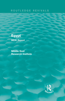 Paperback Egypt (Routledge Revival): MERI Report Book