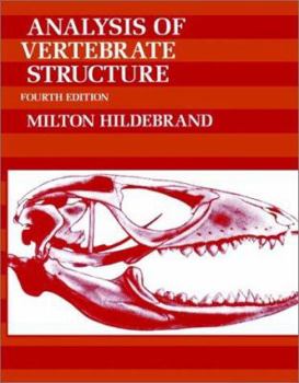 Hardcover Analysis of Vertebrate Structure Book