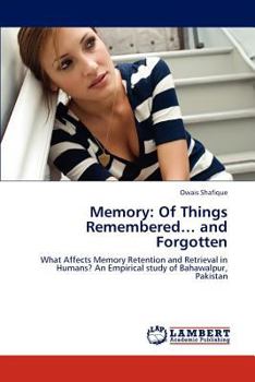 Paperback Memory: Of Things Remembered... and Forgotten Book