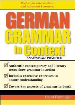 Paperback German Grammar in Context Book