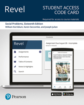 Printed Access Code Revel for Social Problems -- Access Card Book