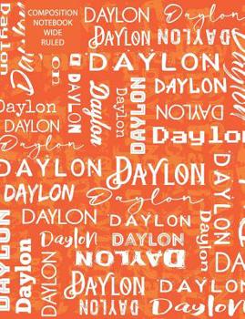 Paperback Daylon Composition Notebook Wide Ruled Book