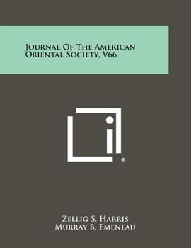 Journal of the American Oriental Society, V66