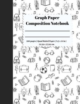 Paperback Graph Paper Composition Notebook: 5 Squares Per Inch / Graph Paper Quad Rule 5x5 / 8.5 x 11 / Bound Comp Notebook Book