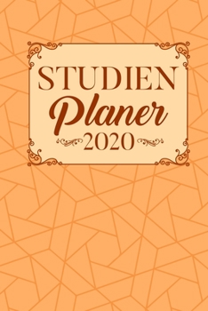Paperback Studienplaner 2020: DIN A5 Blumenmuster Studienplaner- 119 Seiten Einhorn Wochen planer - Tagesplaner - Geschenkidee - Planer von Montag b [German] Book