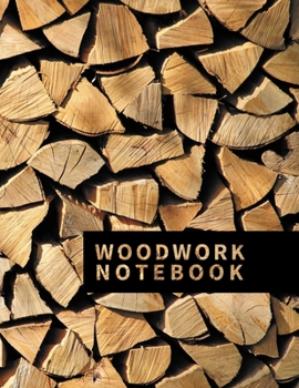 Paperback Woodwork Notebook: Country Style Notebook - Firewood, Choppedwood Journal 8.5x11 inch. 110 Quad Ruled Graph Pages Book