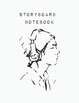 Paperback Storyboard Notebook: Blank Storyboard - Sketchbook template panel pages for Storytelling and Layouts - Pages with 9x9 Story Board Frames - Book