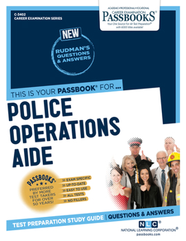 Paperback Police Operations Aide (C-3402): Passbooks Study Guide Volume 3402 Book