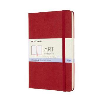 Hardcover Moleskine Art Sketchbook, Medium, Scarlet Red (4.5 X 7) Book