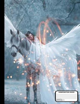 Paperback Magical Princess and Flying Unicorn Composition Notebook - Dot Grid Paper - 200 Pages / 100 Sheets, 8-1/2" x 11? Book