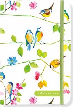 Spiral-bound Watercolor Birds Address Book