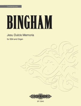 Paperback Jesu Dulcis Memoria: For Ssa and Organ, Choral Octavo Book