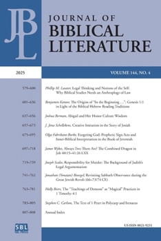 Paperback Journal of Biblical Literature 144.4 (2025) Book